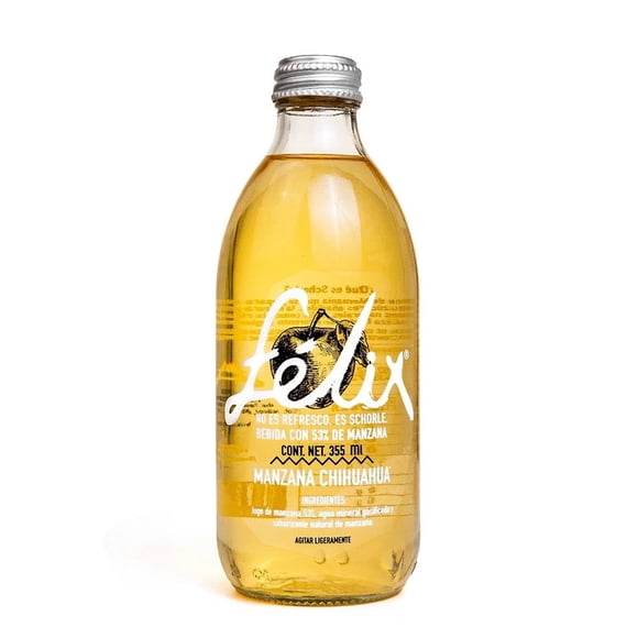 Agua mineral Félix schorle sabor manzana Chihuahua de 355ml