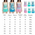 thumbnail image 3 of Fadeal Bathing Suit for Women Women Plus Size Tankini Swimsuits Two Piece Color Block Cutout Flowy Tummy Bathing Suits with Shorts Plus Size Bathing Suit for Women Blue L, 3 of 4