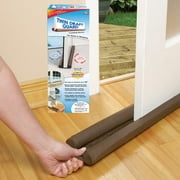 Home Goods - Twin Draft Guard for Doors & Windows Interior Stops Heat and Cold Air - Brown
