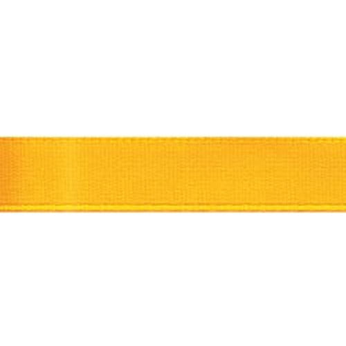 Offray Ribbon, Single Face Satin Ribbon, Yellow Gold, 3/8" x 18 feet, Polyester Ribbon, 1 Each