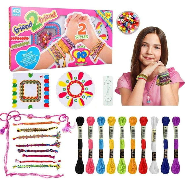 Kit para hacer pulseras de la amistad para niñas de 8 a 12 años, artes y manualidades para niños, el mejor regalo Sincero Electrónica