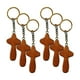 thumbnail image 3 of 6 piezas de llavero de cruz de madera con dijes de cruz, llavero religioso, joyería Marrón, 3 of 9