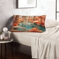 thumbnail image 6 of Pofeuu Fantasy Underwater Jellyfish Print Polyester Microfiber Plush Pillowcases, Super Soft and Cozy Pillow Case Covers with Envelop Closure（Pillow core not included）-20"x30", 6 of 6