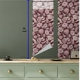 thumbnail image 5 of Ambesonne Vintage Peel & Stick Wallpaper for Home, Sketch Watercolor Flowers, 13"x36", Dark Mauve and Soft Pink, 5 of 5