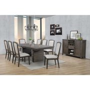 Sunset Trading Cali 10-Piece 96 Rectangular Extendable Wood Dining Set in Brown