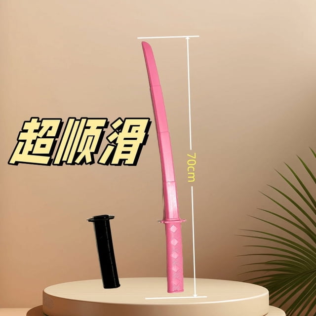 Cuchillo de rábano de gravedad 3D, juguete de descompresión de celebridades en línea, cuchillo de salto directo, cuchillo de plástico, versión Q, cuchillo súper lindo, naipes edc