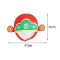thumbnail image 4 of Elegante gorro de terciopelo, adornos navideños chinos, accesorio fotográfico para niños y adultos en Año Nuevo., 4 of 6