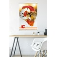 thumbnail image 5 of Trends International NHL Calgary Flames - Mask 20 Wall Poster with Magnetic Frame 22.375" x 34" Premium Print and White Hanger Bundle, 5 of 5
