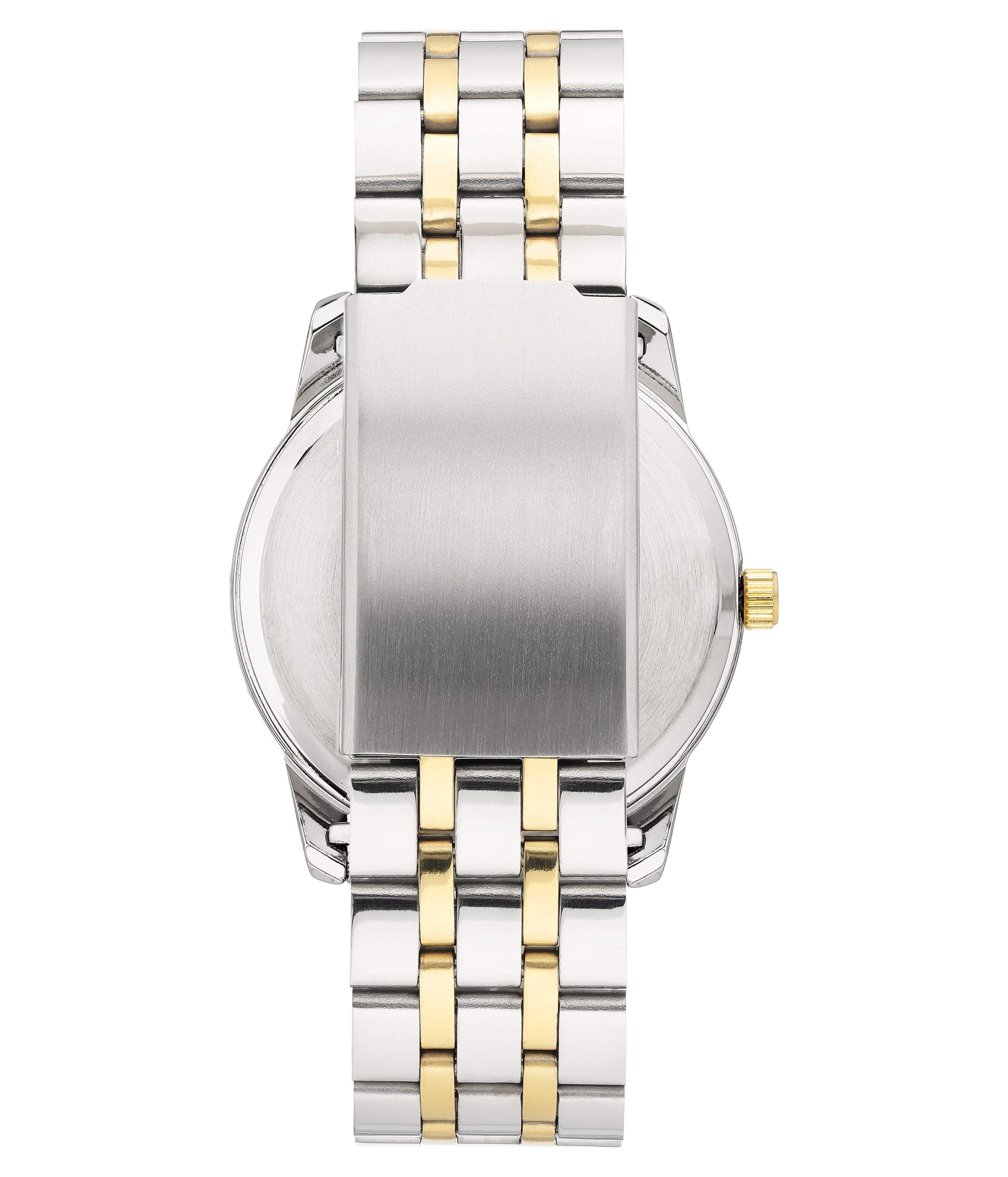 George Men's Casual Watch with Champagne Dial and Two Tone Metal Bracelet