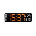 thumbnail image 3 of Led Night Light, Digital Clock Large Display, 13 Inch Large Digital Clock with Temperature Date Auto Dst Night Light Auto Brightness Dimmer, Digital Clock Wall, Large Digital Clock, Wall Clock Digital, 3 of 4