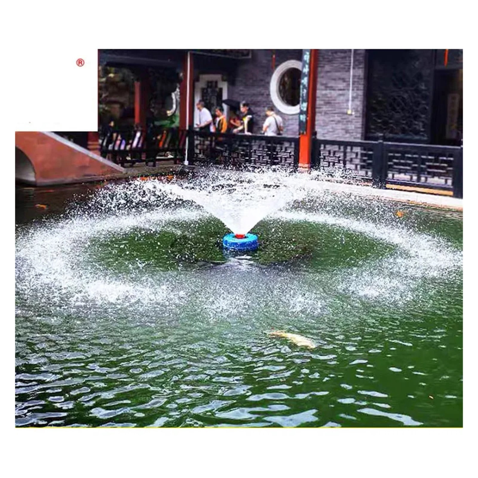 1100W Floating Water Ventilator Pump Fish Pond Aquarium Oxygen Irrigation Drainage Small Scale Irrigation System