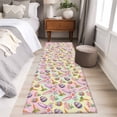 thumbnail image 5 of Easter Area Rugs Collection 2'x6', Spring Colorful Rabbit Ears Eggs Flowers Carrots Non Slip Indoor Rectangle Throw Runner Rug Floor Mat Carpet for Living Room Dining Table Bedroom Nursery, 5 of 9
