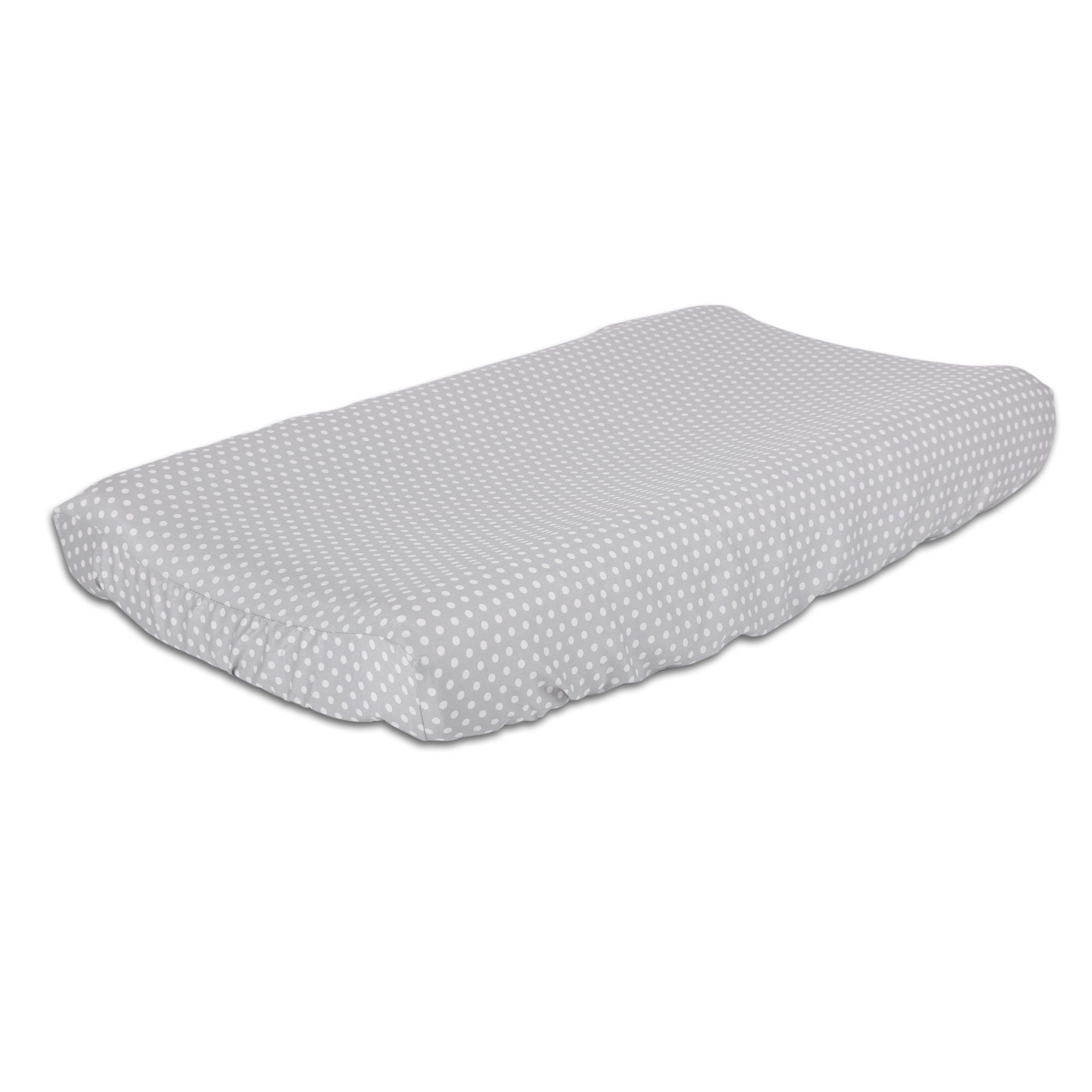The Peanut Shell Baby Contoured Changing Pad Cover White Confetti