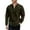 Army Green, variant on Chiccall Men's Corduroy Sweatshirts Vintage Textured Pullover Quarter Zip Stand Collar Patchwork Sweatshirts