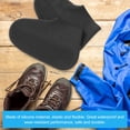 thumbnail image 3 of CRAFTHROU 1 Pair Silicone Rain Boot Covers Protect from Slush for Plane Rides Black, 3 of 7