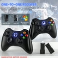 thumbnail image 2 of 2-Pack Xbox 360 Wireless Controller for Xbox 360, 2.4GHZ Game Joystick Controller Gamepad Remote Compatible with Xbox 360/360 Slim, PC Windows 7,8,10, 2 of 7