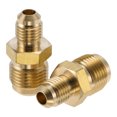 thumbnail image 1 of Ofertas Únicas 2 Pcs Accesorios de Tubería de Latón para Aire Acondicionado 1/4" x 3/8" Unión Reductora Acoplamiento Conectores de Junta de Extensión de Latón, 1 of 7