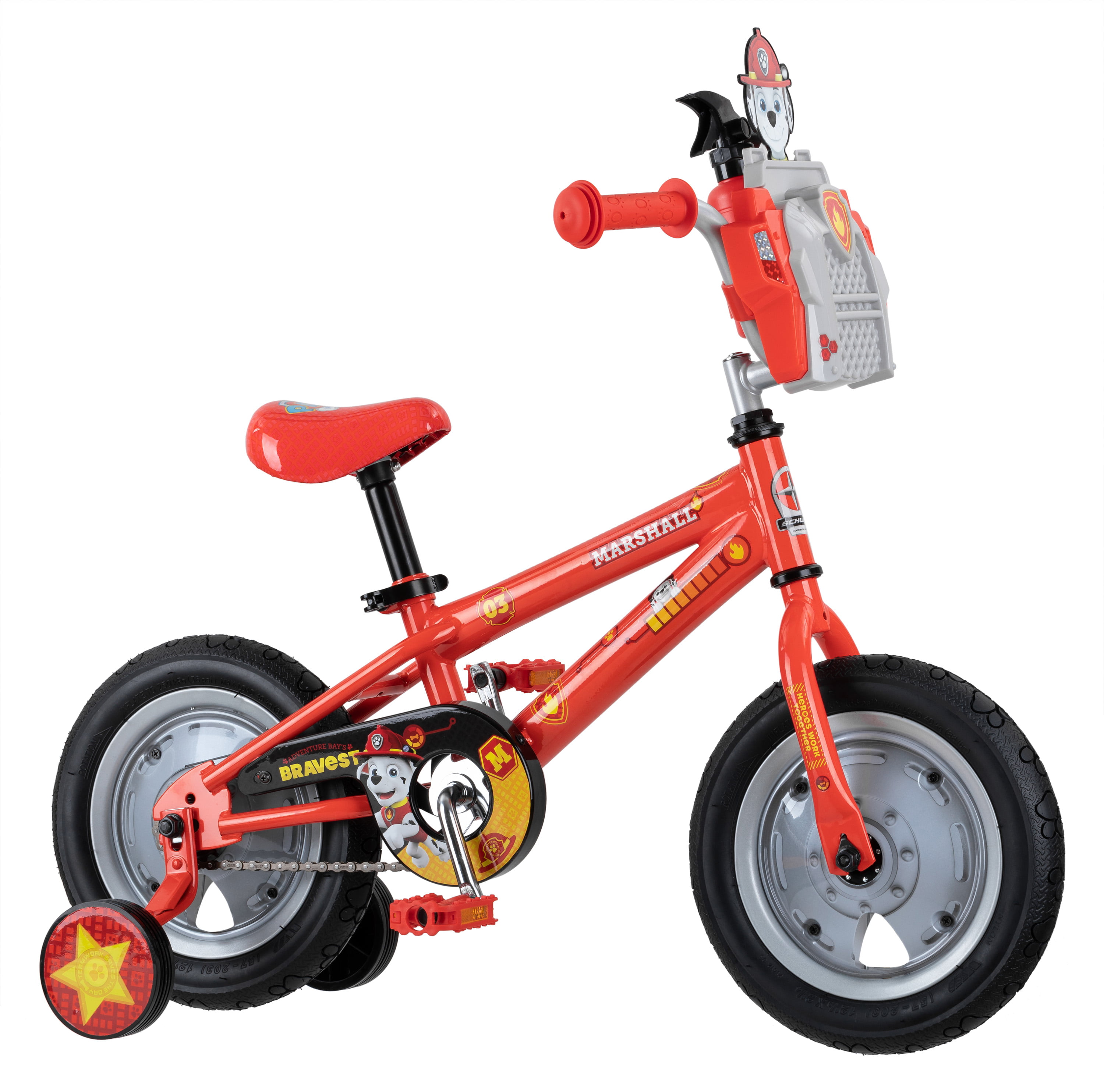 12-inch wheel Nickelodeon's PAW Patrol Marshall Play & Ride Bike 