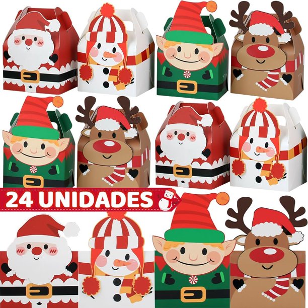 Cajas de Regalo con Asas, Bolsas de Regalo de Papel, Cajas de Caramelo, Bolsas de Dulces para Chocolate, Artículos para Fiestas