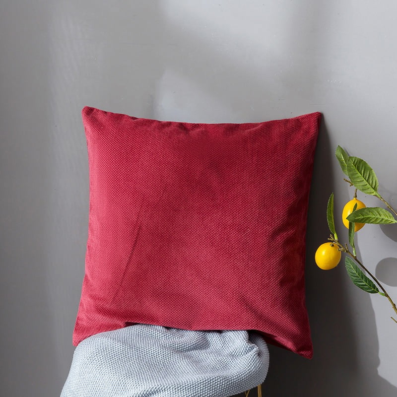 Comfortable Velvet Decorative Pillowcase Zippered Throw ...