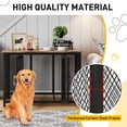 thumbnail image 5 of 48" Flip-Top Dog Crate Furniture, Heavy-Duty Rustic Wood Kennel End Table for Dogs Up to 100 Lbs, Indoor Escape-Proof Pet Cage, 5 of 8