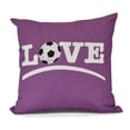 thumbnail image 2 of Simply Daisy's, Love Soccer, Black 26 Inch Word Print Pillow, 2 of 2