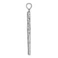thumbnail image 2 of FB Jewels 14K White Gold Large Nugget Cross 2D and High Polish Accent Pendant, 2 of 4