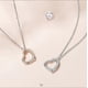 thumbnail image 4 of Women's 925 Sterling Silver Filigree Heart Pendant NecklaceRose Gold, 4 of 5