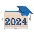 thumbnail image 4 of YAOMOBB College Graduation Keepsake Personalized Graduation Holder 12 Slots Wooden Card Box High School Memory Book Keepsake, 4 of 7