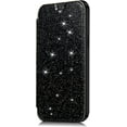 thumbnail image 2 of Compatible with iPhone 14 Plus Bling Wallet Case Sparkly PU Leather Shiny Glitter Flip Kickstand Card Holder Soft Clear Back Fashion Luxury Protection Shockproof Cover for Women Girls, 2 of 10