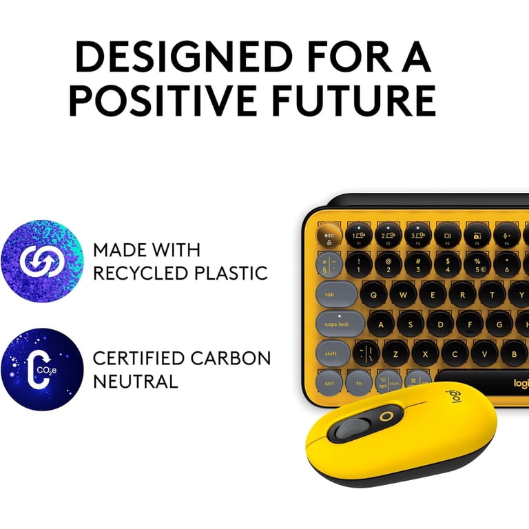 Logitech POP Keys & Mouse Combo Wireless Mechanical Keyboard Emoji