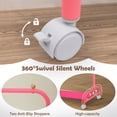 thumbnail image 5 of Wdmiya Pink Kids Clothing Rack, Baby Clothes Rack for Hanging Clothes with Wheels and Bottom Storage Shelf, Small Toddler Garment Rack Kids Dress Up Storage Rack for Coats, Skirts, Dance, 5 of 7
