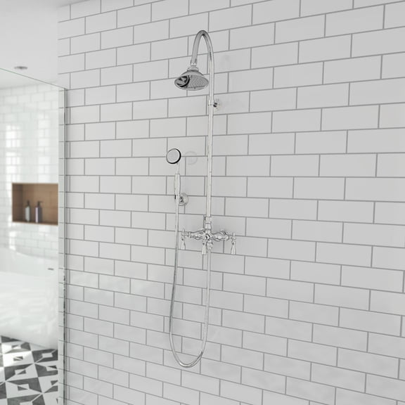 Mason Hill Collection Exposed Shower Set with Handshower - Chrome