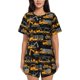 thumbnail image 1 of Balery Yellow Excavator Conjunto de Pijama para Mujer con Estampado, Dos Piezas de Manga Corta y Shorts, Ropa de Dormir Suave con Cuello Redondo y Bolsillos-X-Large, 1 of 6
