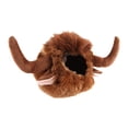 thumbnail image 1 of Disfraz de toro para mascota de Halloween, sombrero divertido de buey, sombrero , sombrero para mascota con cuerno de buey para caminar L, 1 of 8