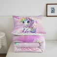 thumbnail image 4 of Erosebridal Rainbow Unicorn Comforter Sets, Room Decorative, Pink 2 Pieces, 4 of 6
