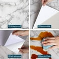 thumbnail image 4 of Marble Paper Granite Roll 16" x 160",Self Adhesive Thick Wallpaper for Kitchen Countertop Furniture Refurbishment,Waterproof Removable Countertop Paper Granite Vinyl Film Stick, 4 of 7