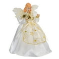 thumbnail image 2 of Kurt Adler 10-Light 9-Inch Ivory and Gold Angel Treetop, 2 of 7