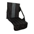 thumbnail image 4 of koolsoo Coussin de Siège de Stade Rembourré Tapis de Siège Pliant Multifonctionnel avec Support Dorsal pour Extérieur Plage Pique-Nique Randonnée Noir, 4 of 9