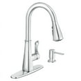 thumbnail image 2 of Moen Hadley One Handle Chrome Pulldown Kitchen Faucet, 2 of 9