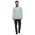 thumbnail image 1 of Atasi Button Placket Cotton Mens Kurta Shirt Printed Short Casual Kurta Shirt, 1 of 5