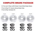 thumbnail image 4 of R1 Concepts Front Rear Brakes and Rotors Kit |Front Rear Brake Pads| Brake Rotors and Pads| Ceramic Brake Pads and Rotors |Hardware Kit|fits 2009-2015 Toyota Venza, 4 of 7