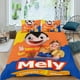 thumbnail image 2 of Bely y Beto Conjunto de sábanas temático, trío de piezas, cómodo y amigable con la piel, diseño único, regalo de decoración para el hogar para familiares, amigos y fans,135cm *200cm, 2 of 6