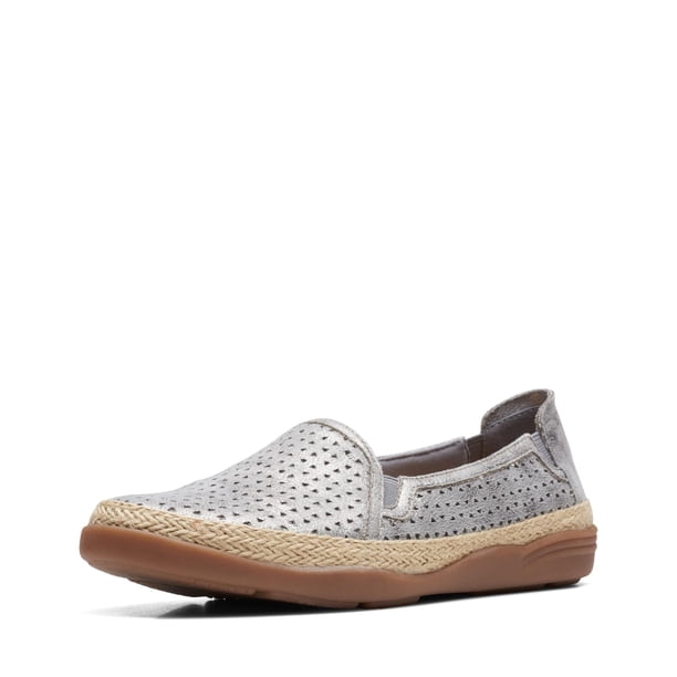 Mocasín Elaina Ruby para Mujer Clarks, Textil Peltre, Talla 7 US