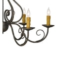 thumbnail image 5 of Meyda Tiffany 182580 Jenna 6 Light 36" Wide Taper Candle Style Chandelier - French Bronzed, 5 of 5