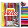 thumbnail image 2 of 800 Pcs Chenille Stems Craft Kit for Child Above 3 Age, 2 of 7