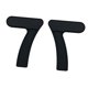 thumbnail image 2 of Par de mancuernas de silicona suave con 7 formas, equipo de fitness portátil para gimnasio en casa y oficina Negro, 2 of 8