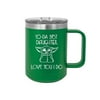 Yo-Da Best Daughter Love You I Do - Engraved Coffee Mug with Handle Cup Unique Funny Birthday Gift Graduation Gifts for Women Daughter Offspring Girl Star Wars Yoda (15 oz Mug, Grn)