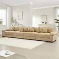 thumbnail image 3 of FFH Modular Sectional Sofa, 167.6" Oversized Comfy Cloud Couch, Deep Seat Corduroy Modular Sofa, Sectional Couches for Living Room, Camel, 3 of 16