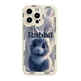 thumbnail image 1 of For Iphone 14 Pro Liquid Silicone Oil Painting Rabbit Phone Case, 1 of 5